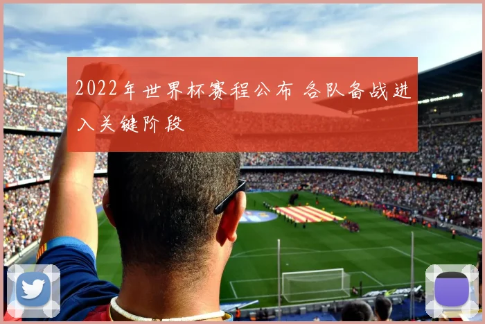 2022年世界杯赛程公布 各队备战进入关键阶段